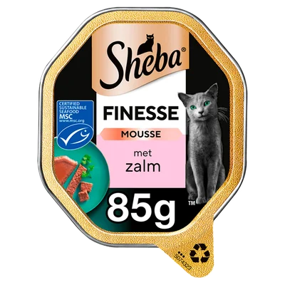 Sheba Finesse Mousse Zalm Kattenvoer Zak 85 g