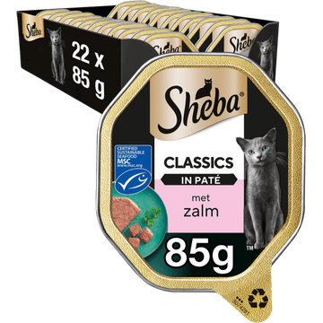 Sheba in Paté met Zalm 22 x 85 g