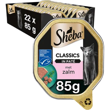 Sheba in Paté met Zalm 22 x 85 g