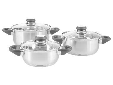 SILVERCREST® RVS pannenset