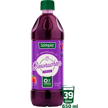 Slimpie Bosvruchten Siroop 650 ml