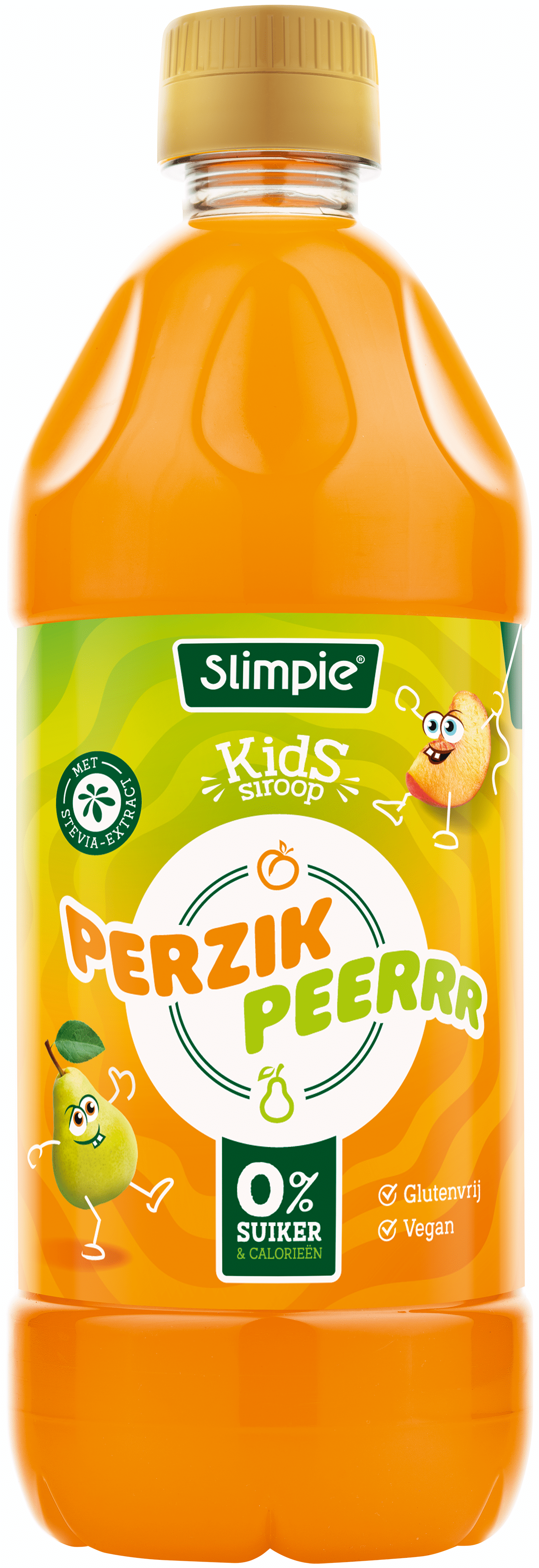 Slimpie Kids Siroop Perzik Peerrr Smaak 580 ml