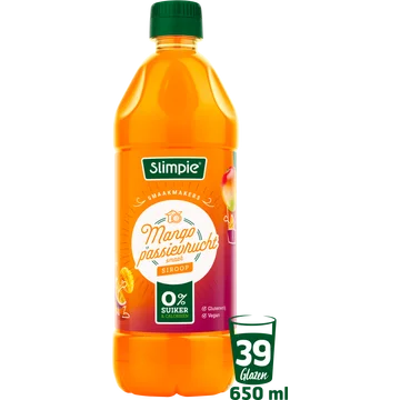 Slimpie Siroop Mango-passievrucht 0% suiker 650ML