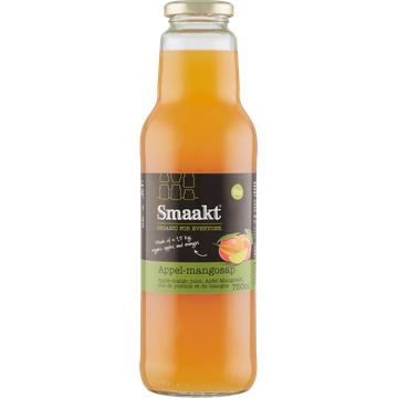 Smaakt Appel-mangosap bio Fles 750 ml