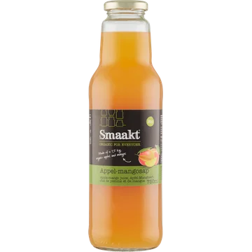 Smaakt Appel-mangosap bio Fles 750 ml