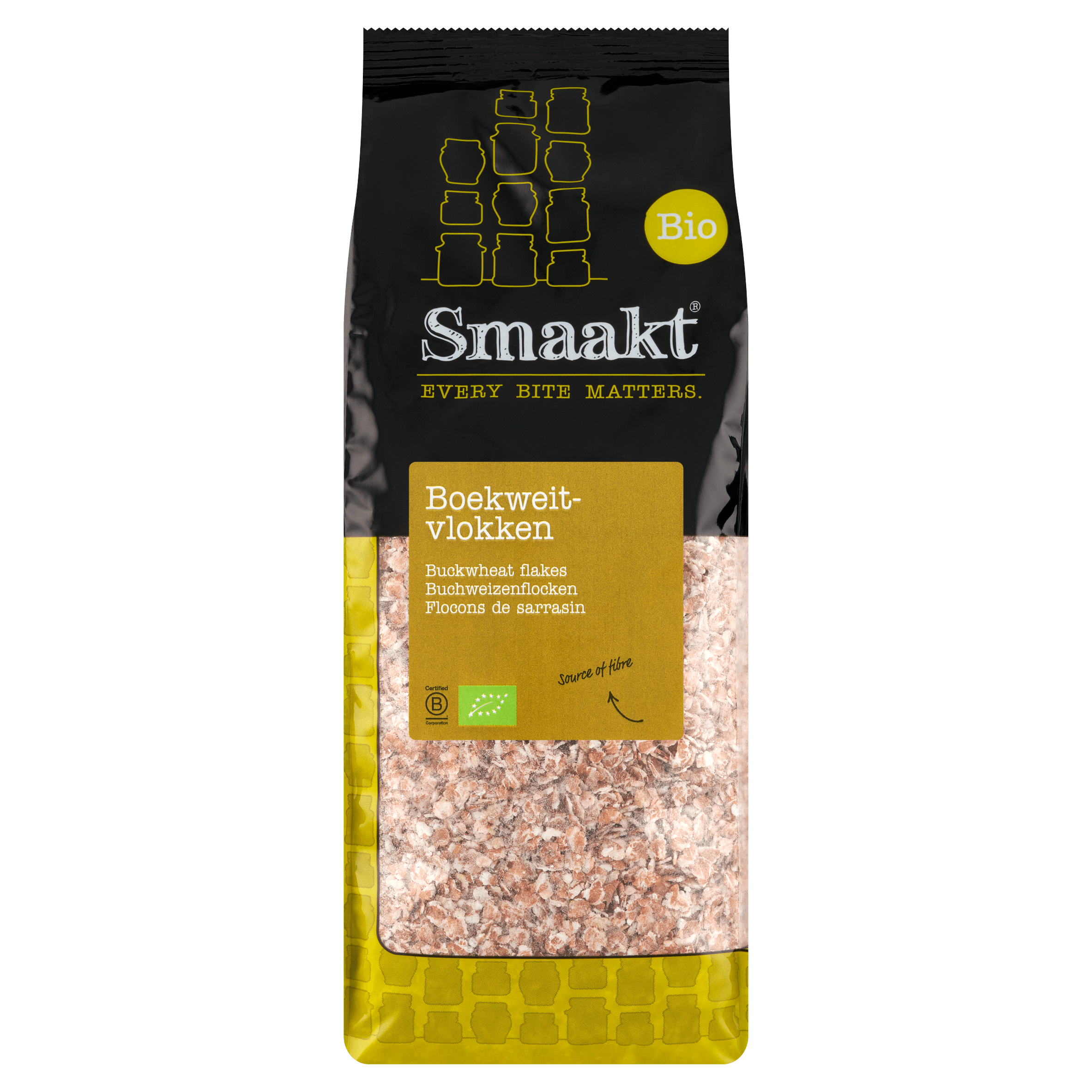 Smaakt Boekweitvlokken bio Stazak 500 g