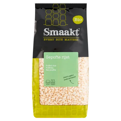 Smaakt Gepofte rijst bio Stazak 200 g