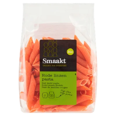 Smaakt Rode linzenpasta bio Stazak 200 g