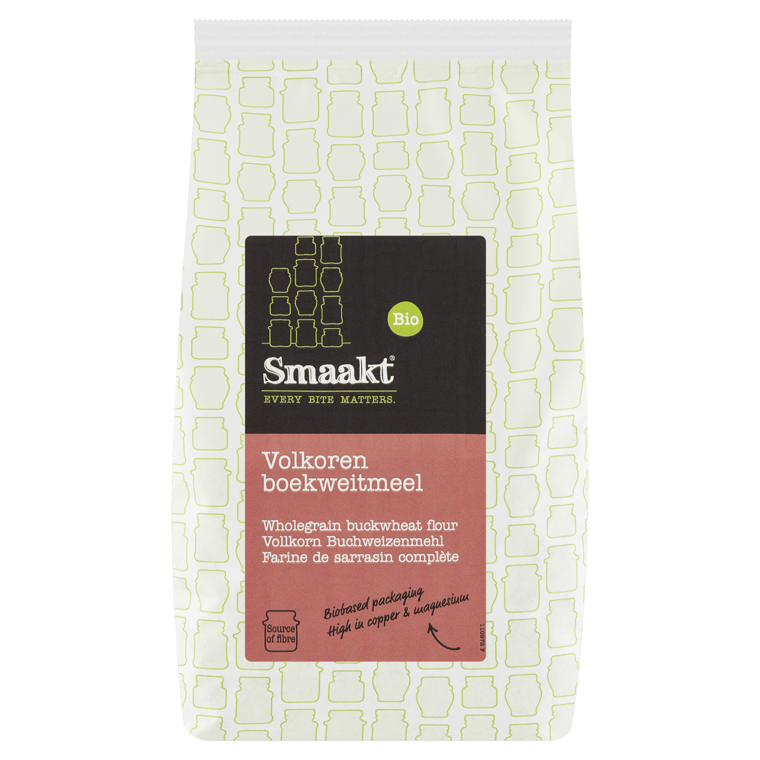 Smaakt Boekweitmeel volkoren- bio Zak 400 g