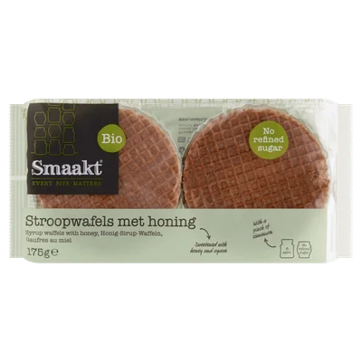 Smaakt Honingwafels bio Zak 175 g