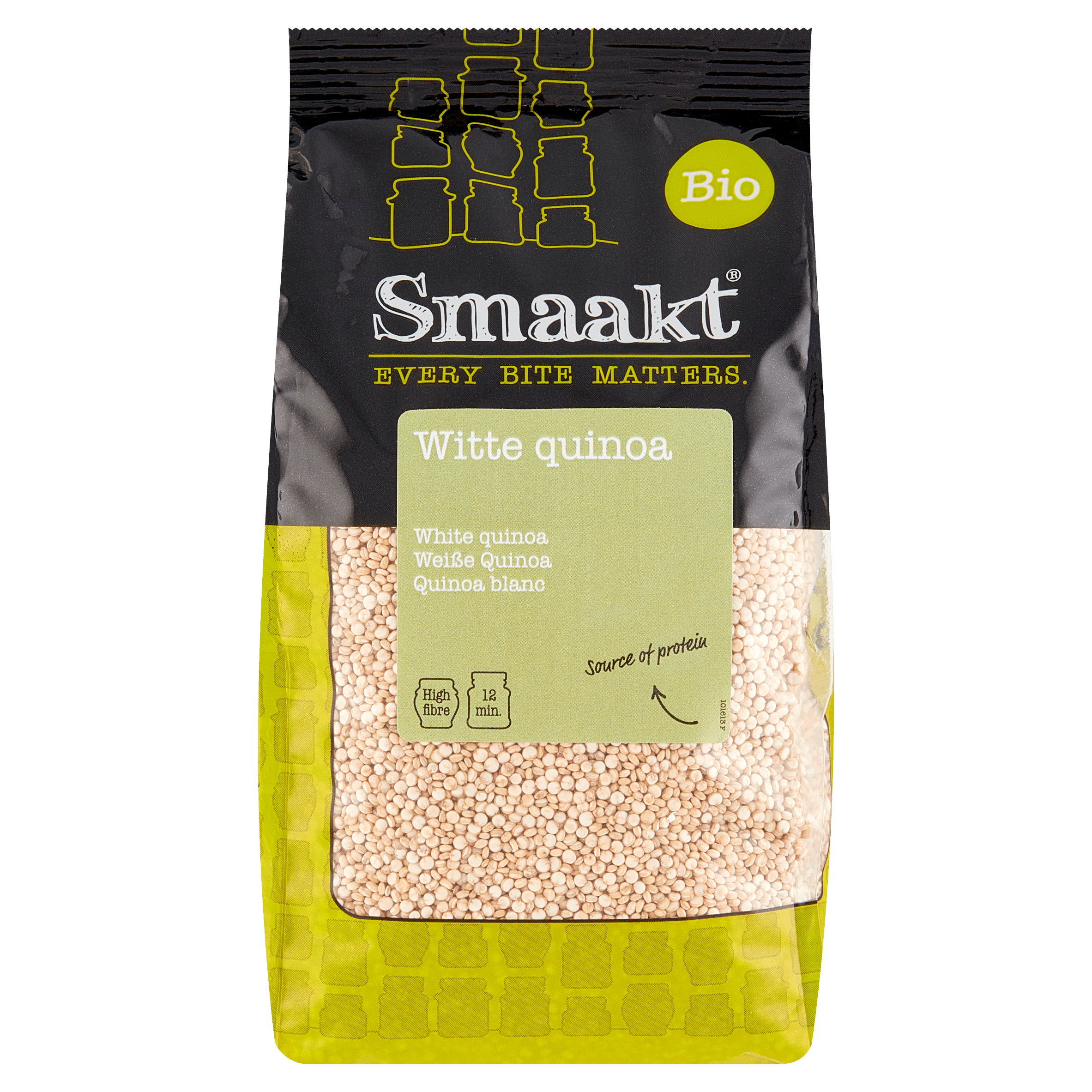 Smaakt Witte quinoa biologisch Zak 400 g