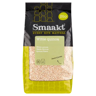 Smaakt Witte quinoa biologisch Zak 400 g