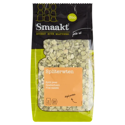 Smaakt Spliterwten biologisch Stazak 400 g