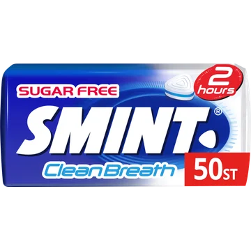 Smint Clean Breath Peppermint Suikervrij Blikje 50 stuks