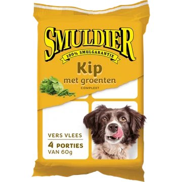 Smuldier Dierenvoeding Kip met Groenten Compleet 240g