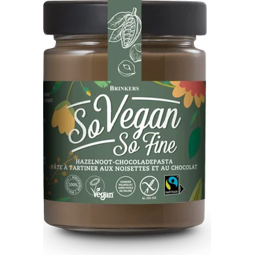 Brinkers So Vegan So Fine Hazelnoot-Chocoladepasta 270 g
