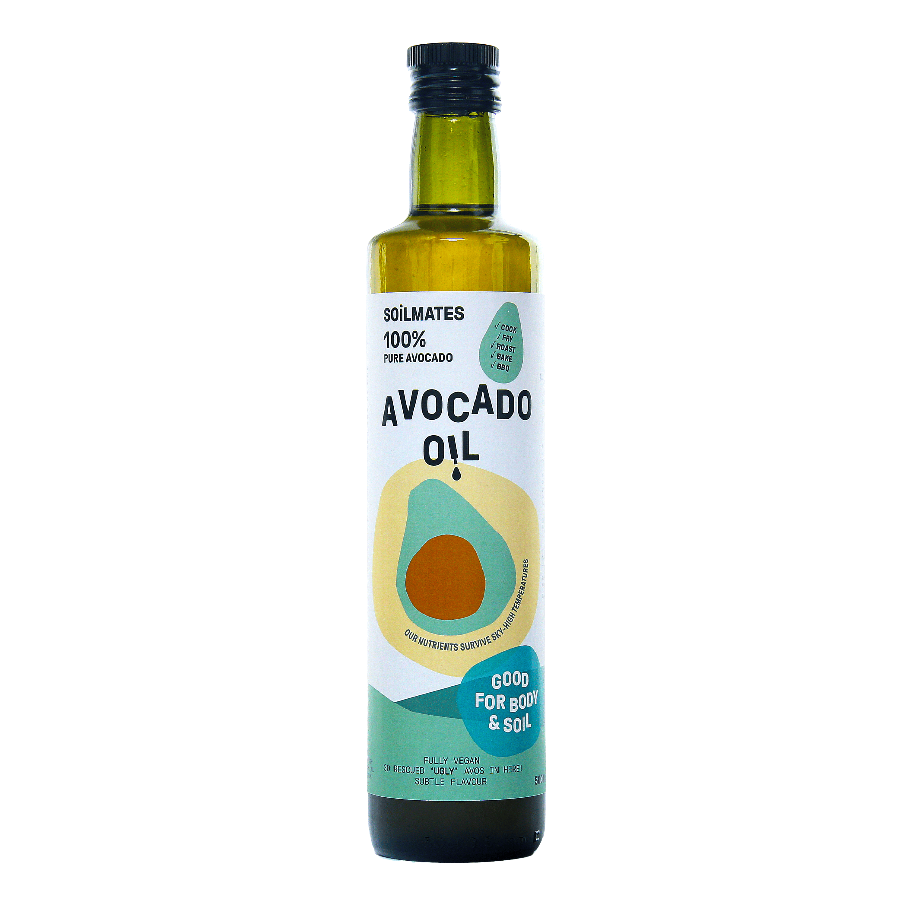 Soilmates 100% avocado olie Fles 500 ml