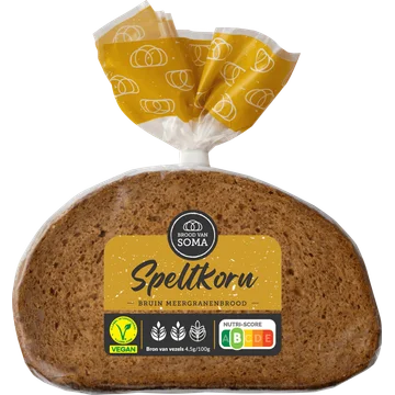Brood van Soma Speltkorn Bruin Meergranenbrood 300 g