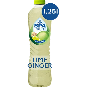 Spa FRUIT Niet Bruisende Fruitige Frisdrank Lime Ginger 1,25L