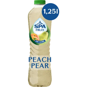SPA FRUIT Niet-Bruisende Fruitige Frisdrank Peach Pear 1,25 L