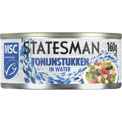 Statesman Tonijn stukken in water