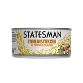 Statesman Tonijnstukken in zonnebloemolie Blik 160 g