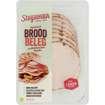 Stegeman Vegetarisch Broodbeleg met Mediterraanse Kruiden 100 g