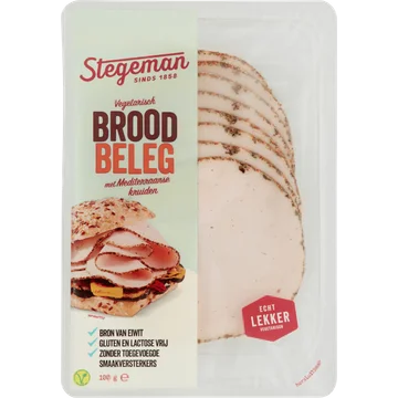 Stegeman Vegetarisch Broodbeleg met Mediterraanse Kruiden 100 g