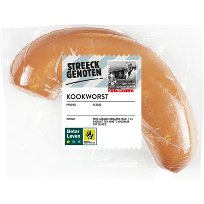 Streeckgenoten Kookworst stukje