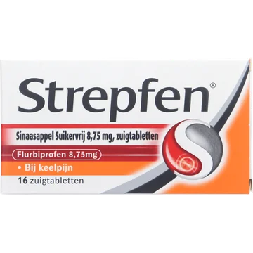 Strepfen Sinaasappel bij keelpijn SV 8,75mg, 16 stuks