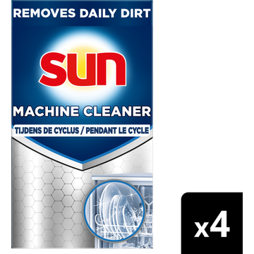 Sun Vaatwasmachinereiniger In-Wash 4 doses