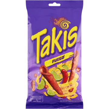 Takis Fuego Chilli and Lime Flavoured Fried Corn Snack 100 g