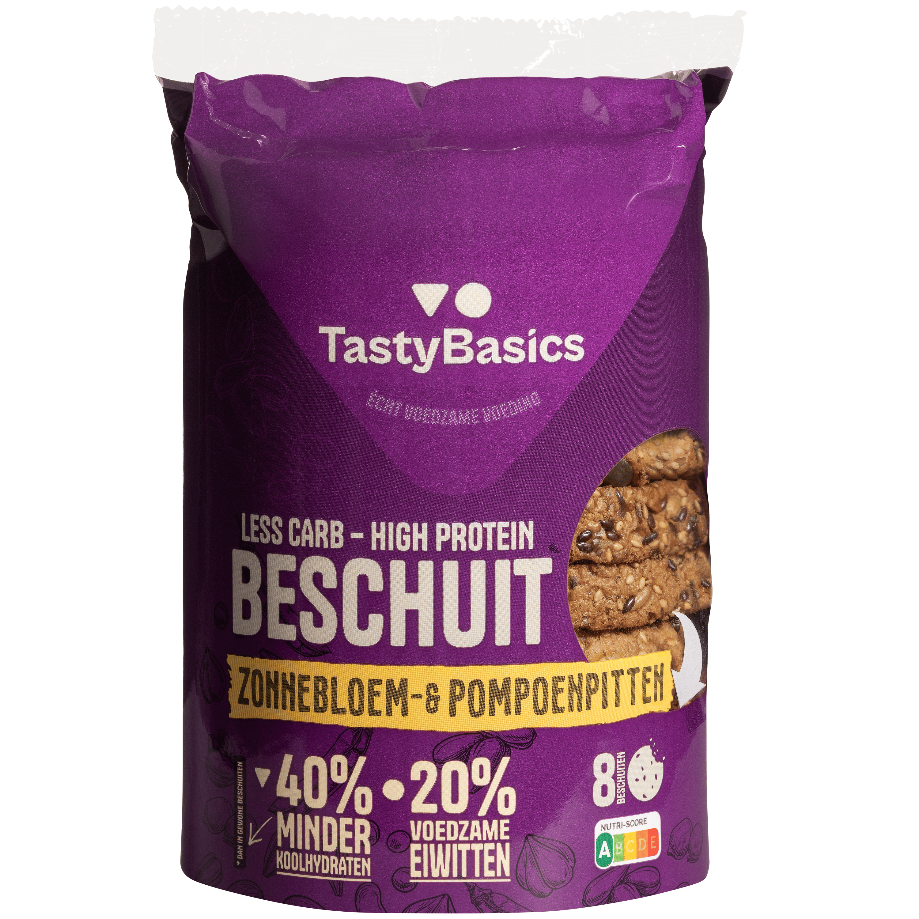 TastyBasics Beschuit zonnebl en pompoenpit