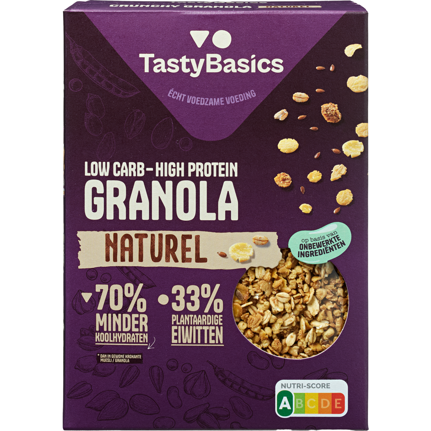 TastyBasics Granola naturel Doos 350 g