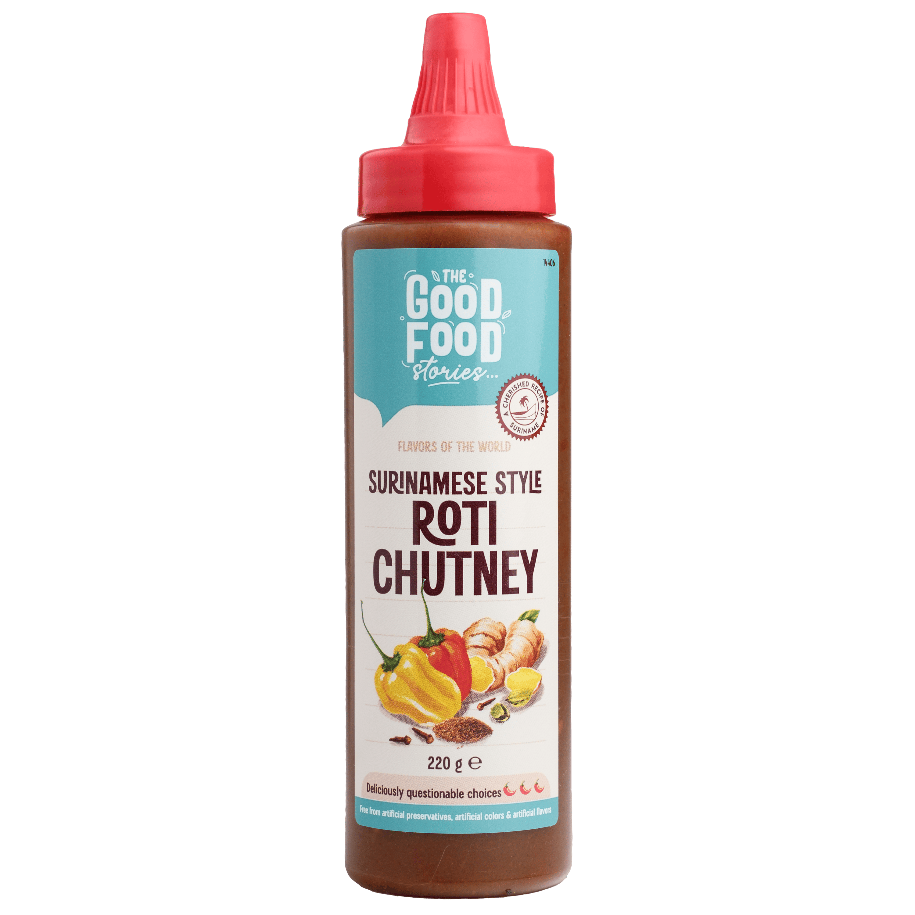 The GoodFood Stories Roti Chutney Fles 220 g
