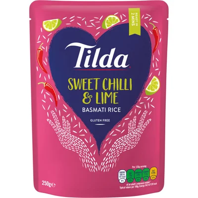 Tilda Basmati rijst SWEET CHILLI & LIME