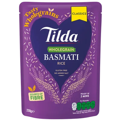 Tilda Wholegrain Basmati Rice Classics 250g