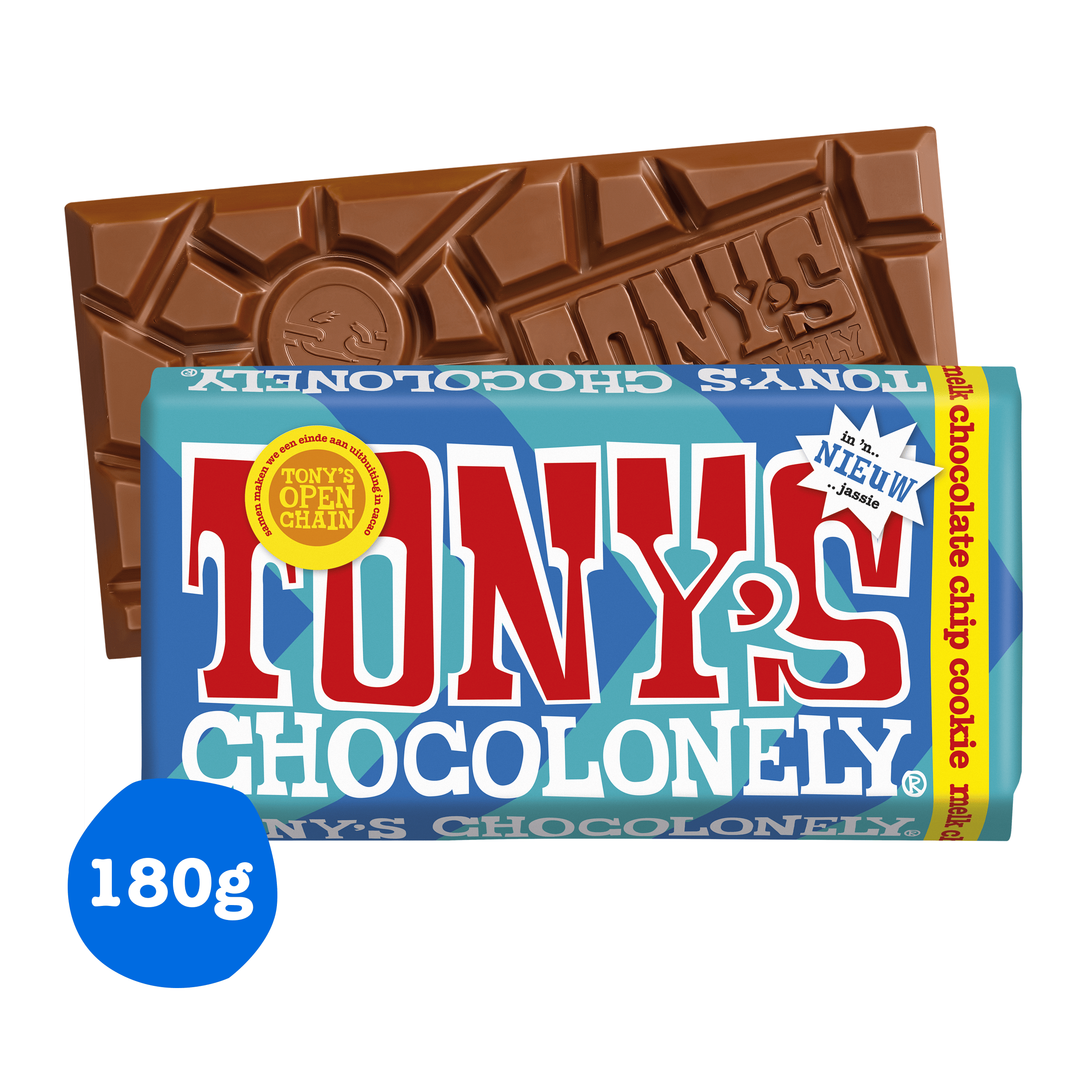 Tony's Chocolonely Melkchocolade chocolate chip cookie