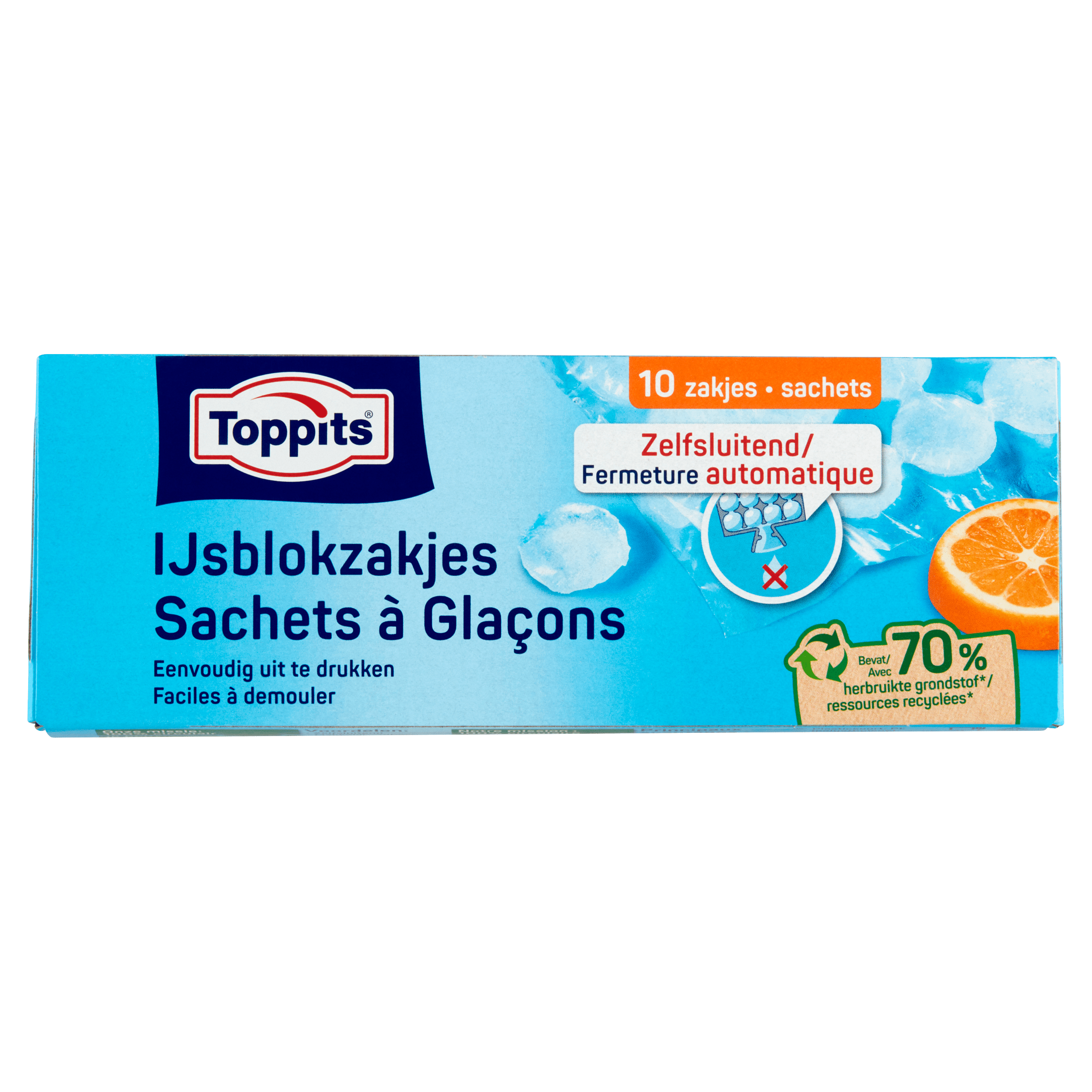 Toppits Ijsblokzakjes 10x19 blokjes Doos 10 st