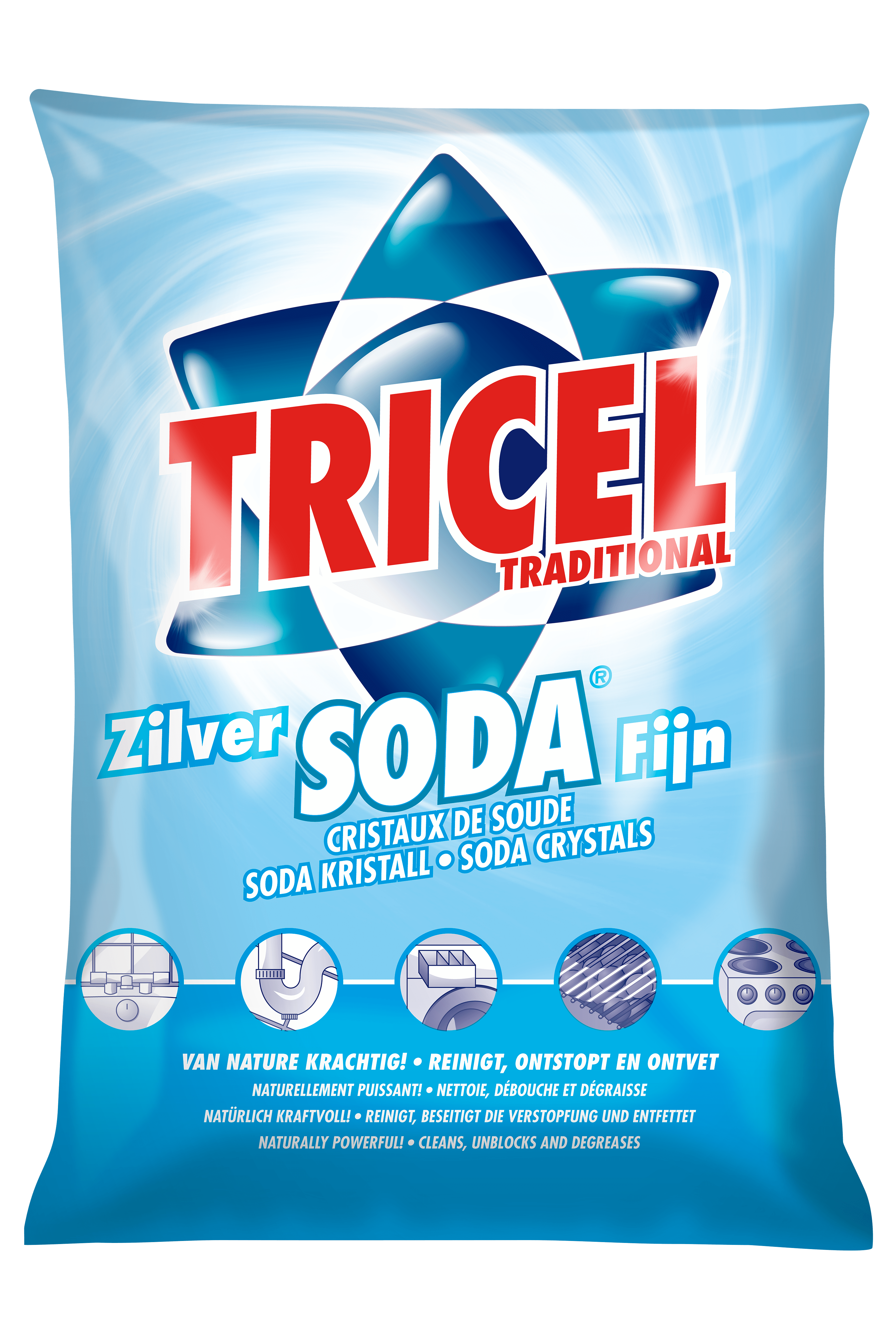 Tricel Zilversoda fijn Zak 1 kg