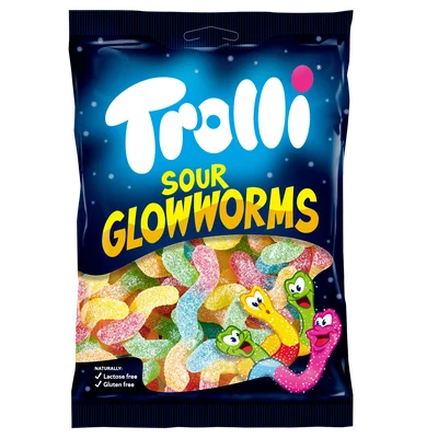 Trolli Sour worms Zak 200 g