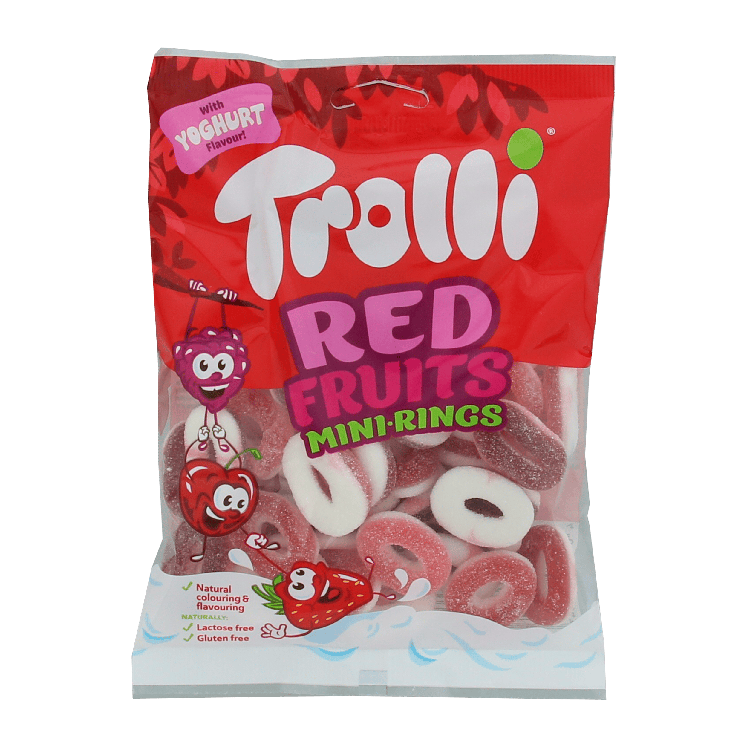 Trolli Red fruits minirings Zak 200 g