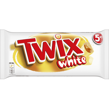 Twix Witte chocolade caramel koek repen 5x2-pack