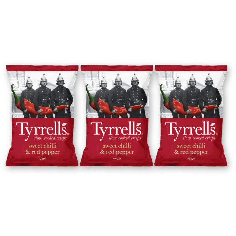 Tyrrells Sweet chilli & red pepper 3-pack