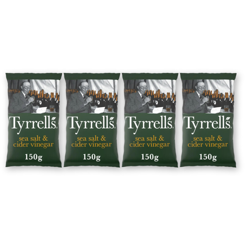 Tyrrells Sea salt & cider vinegar 4-pack