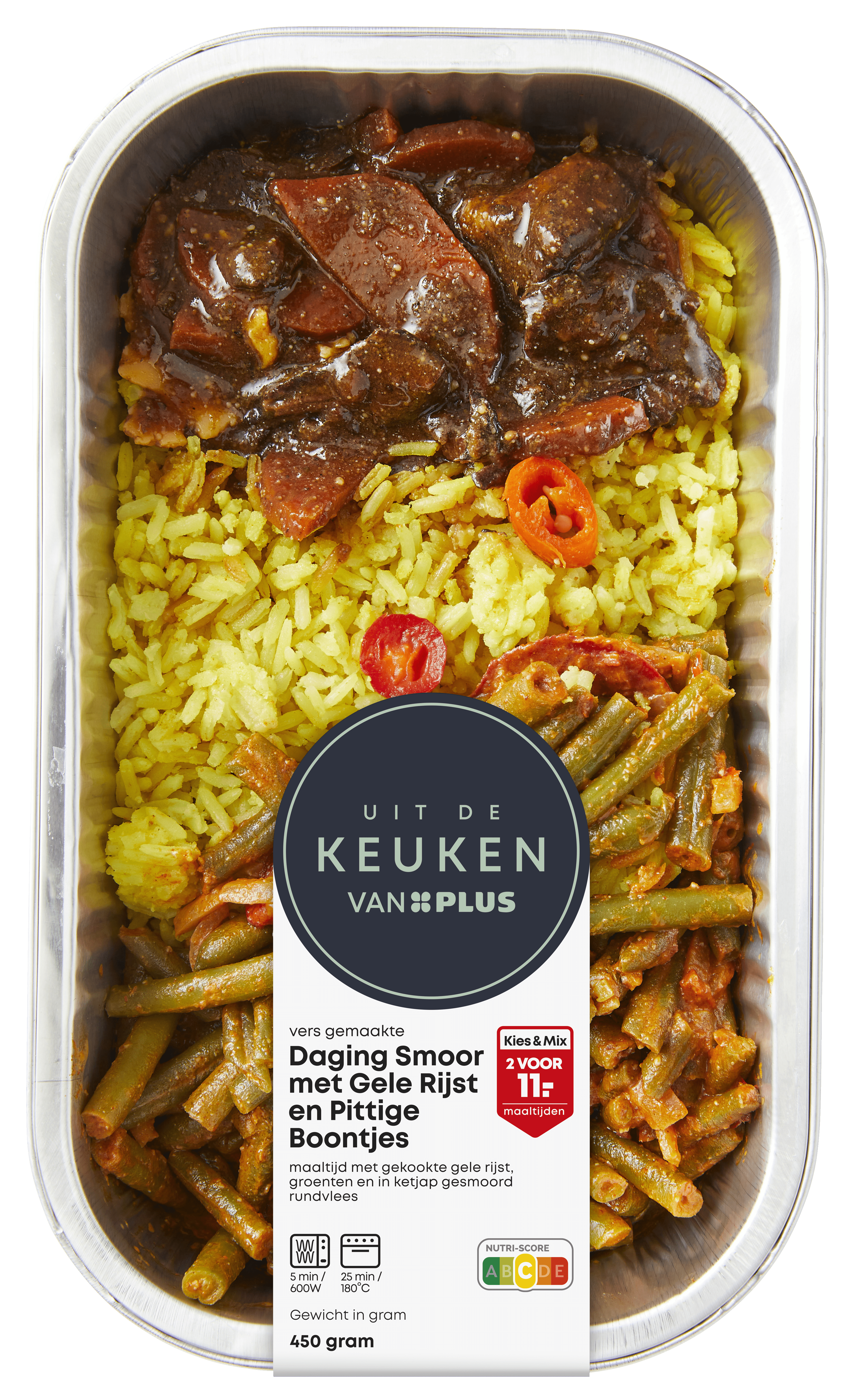 Uit de keuken van PLUS Daging smoor met Indische boontje