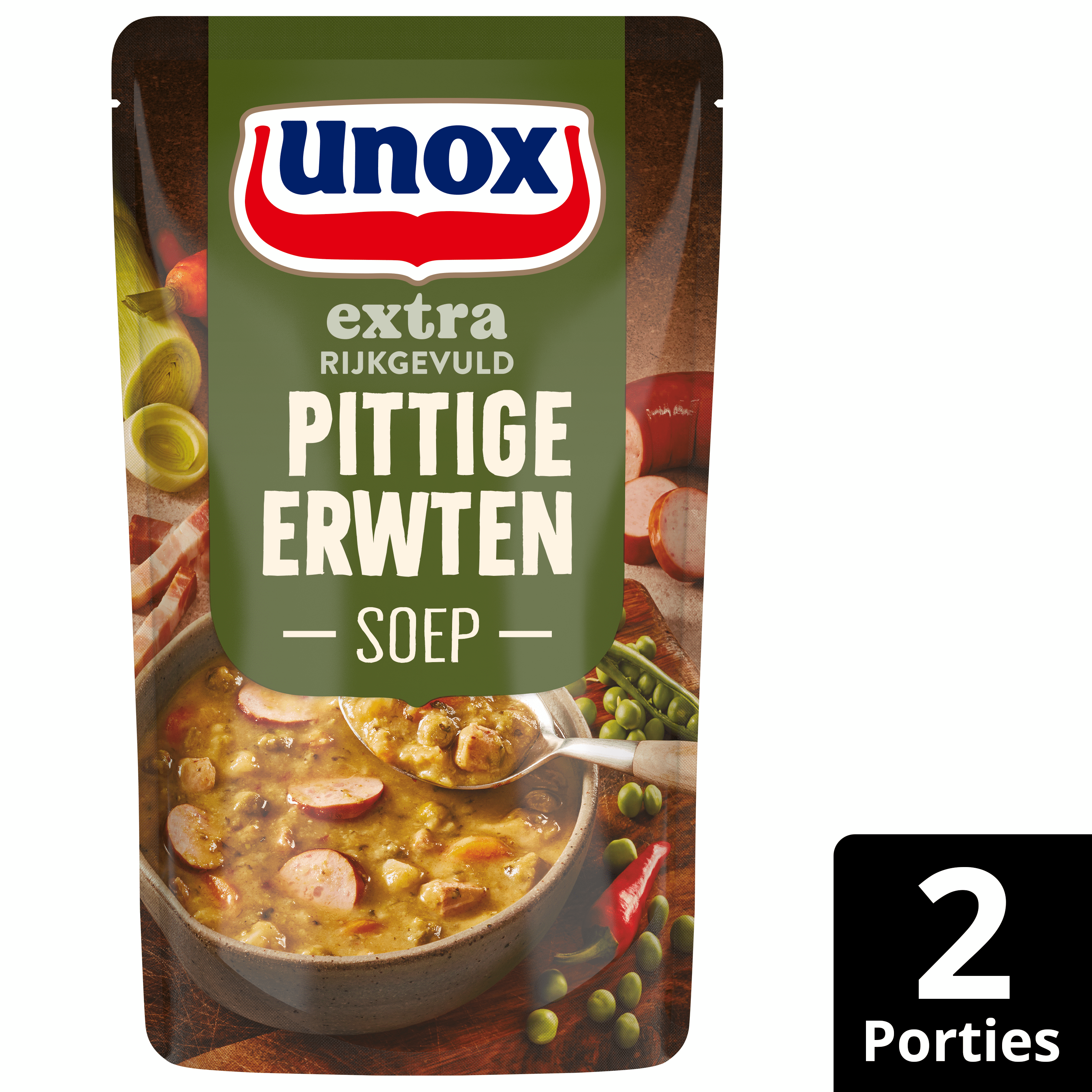 Unox Soep in zak Pittige Erwtensoep Stazak 570 ml