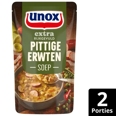 Unox Soep in zak Pittige Erwtensoep Stazak 570 ml