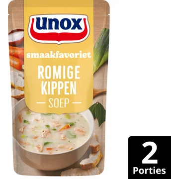 Unox Smaakfavoriet Soep In Zak Romige Kip-Champignon 570 ml