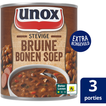 Unox Soep in blik bruine bonensoep